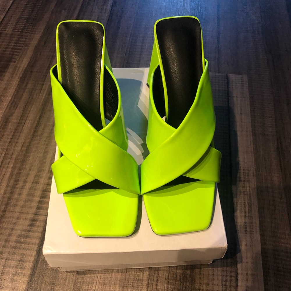 Brand New- Neon Green Sandals